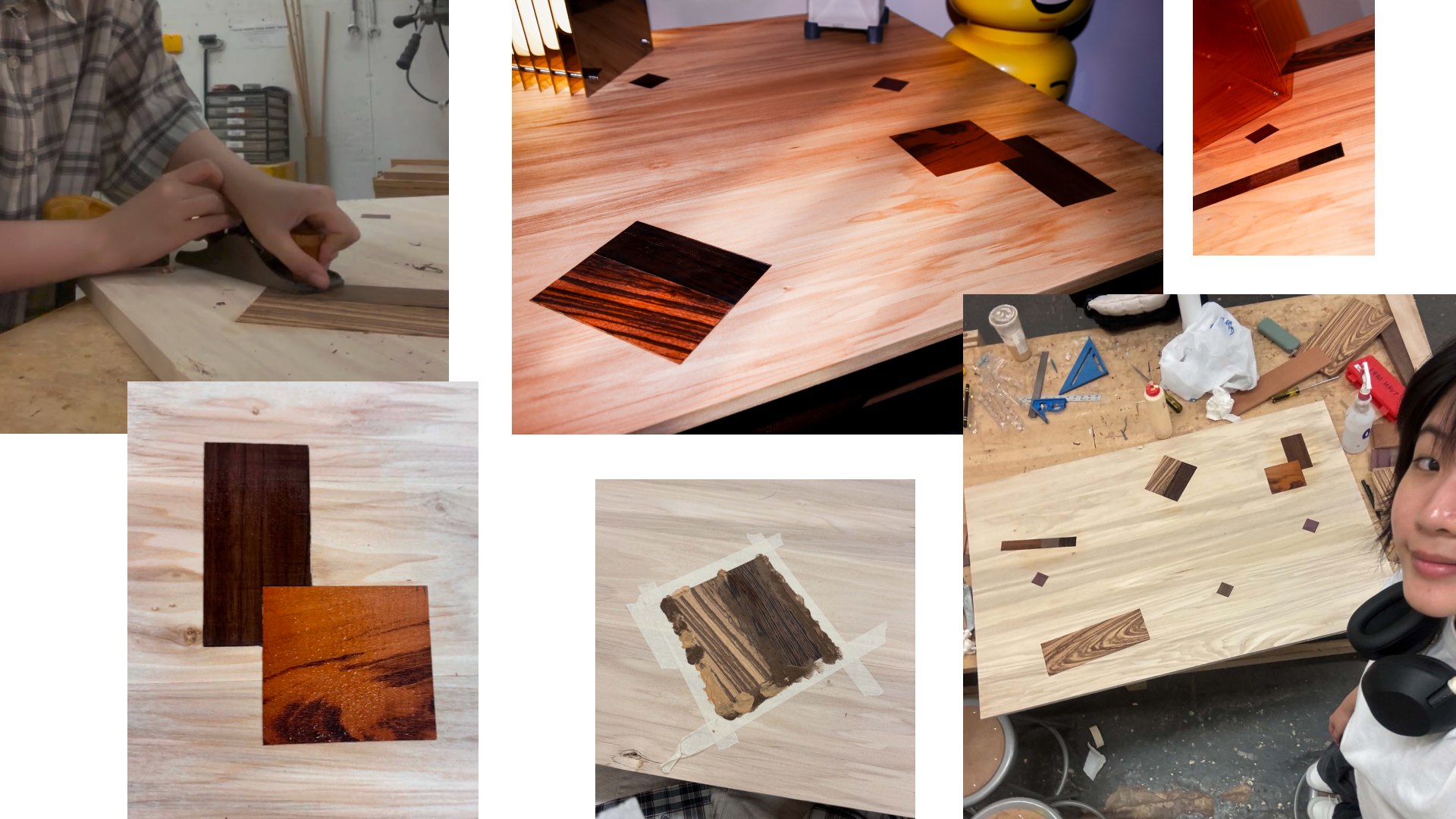 The Big Craft inlay leveling and finished pattern layout