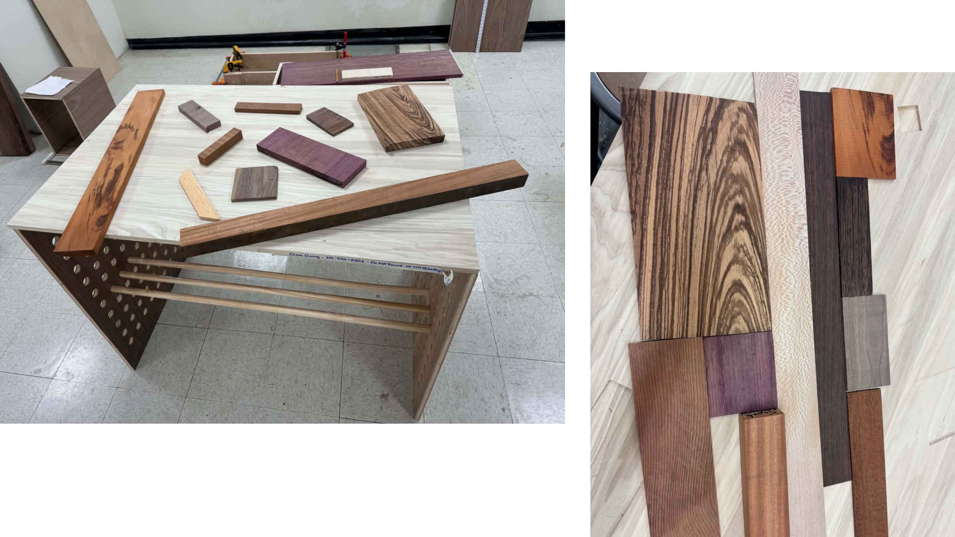 The Big Craft wood species used for frame, inlay, and hardware