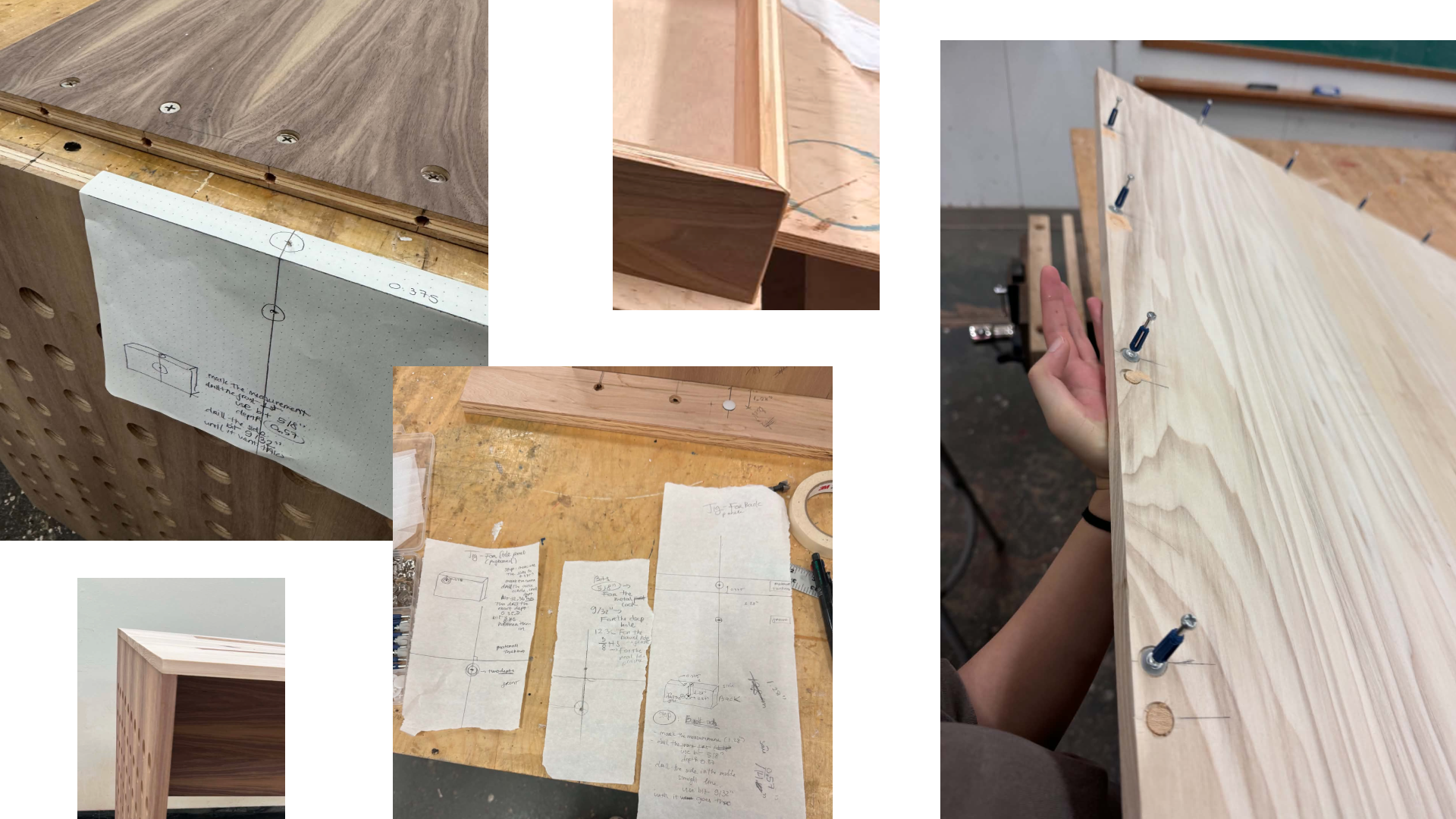 The Big Craft joinery: cam locks, butt joints, miter joints, and drilling jig
