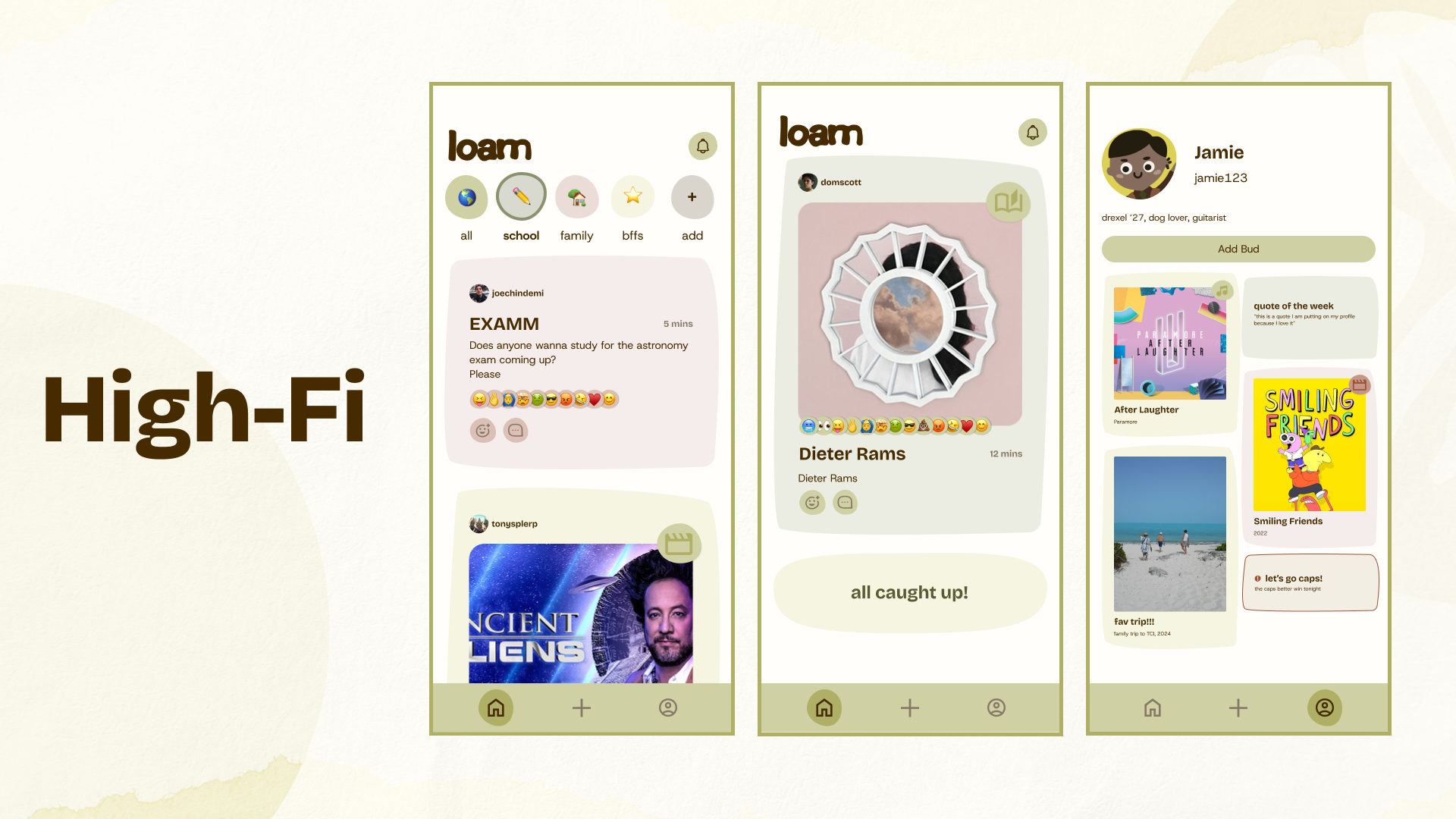 Loam high-fidelity prototype